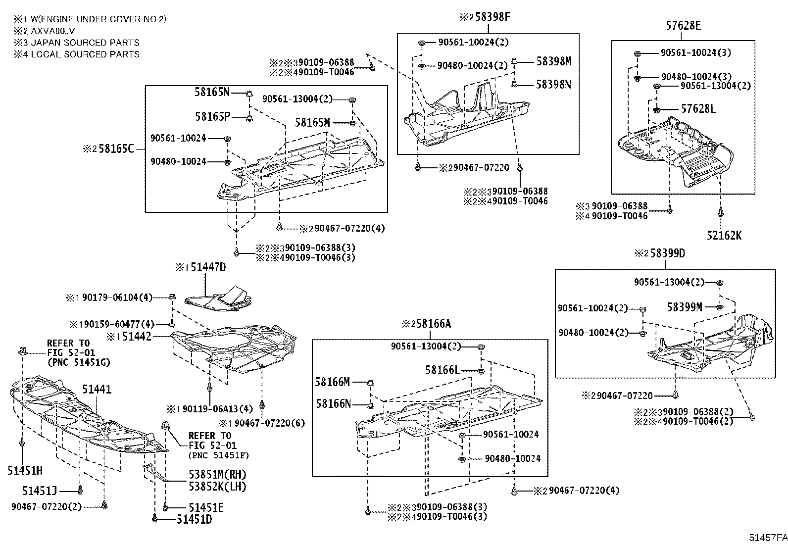 52102-06040 EXTENSION SUB-ASSY, FRONT BUMPER, RH product image