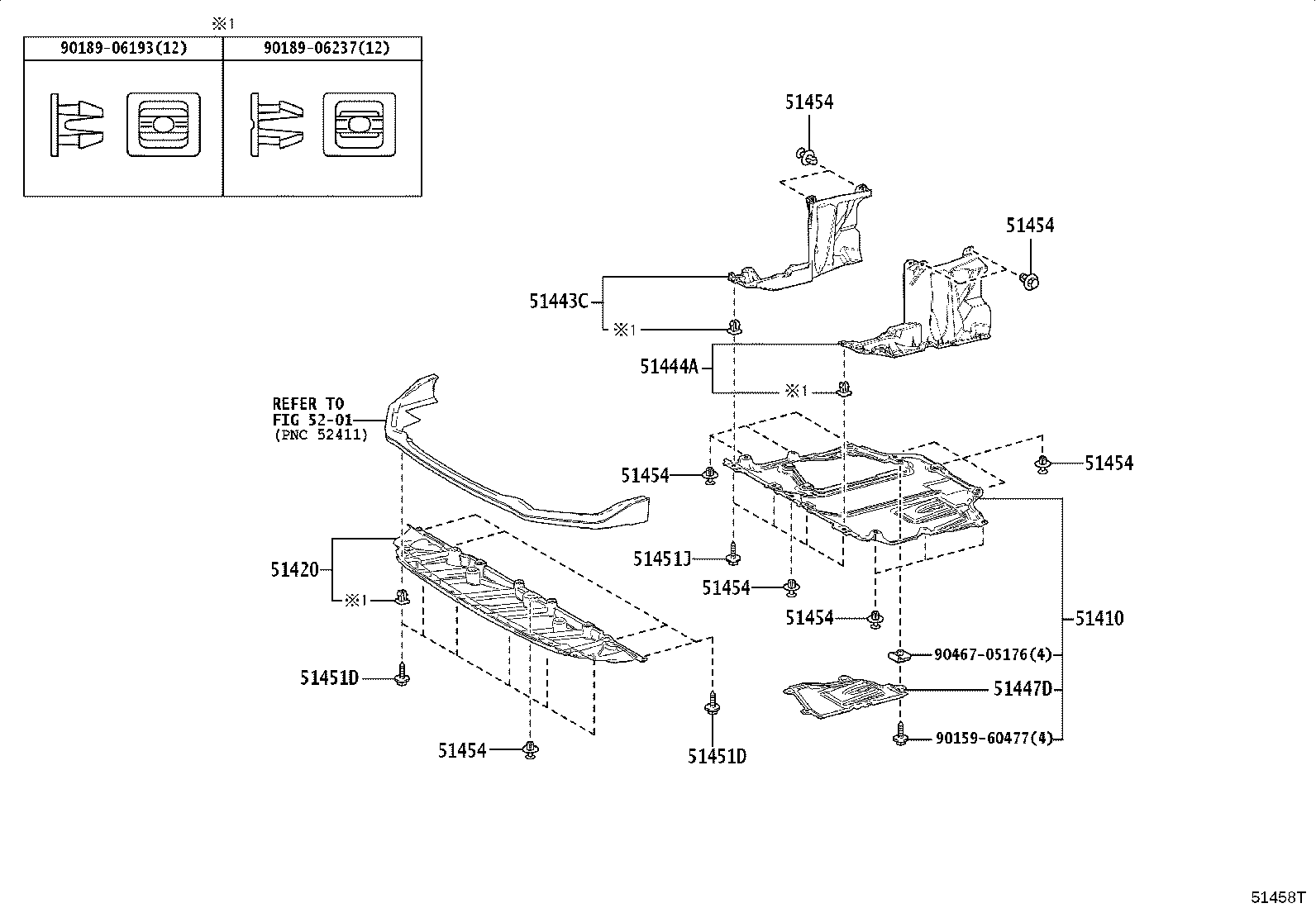 51410-16020 COVER ASSY, ENGINE UNDER, NO.1 product image