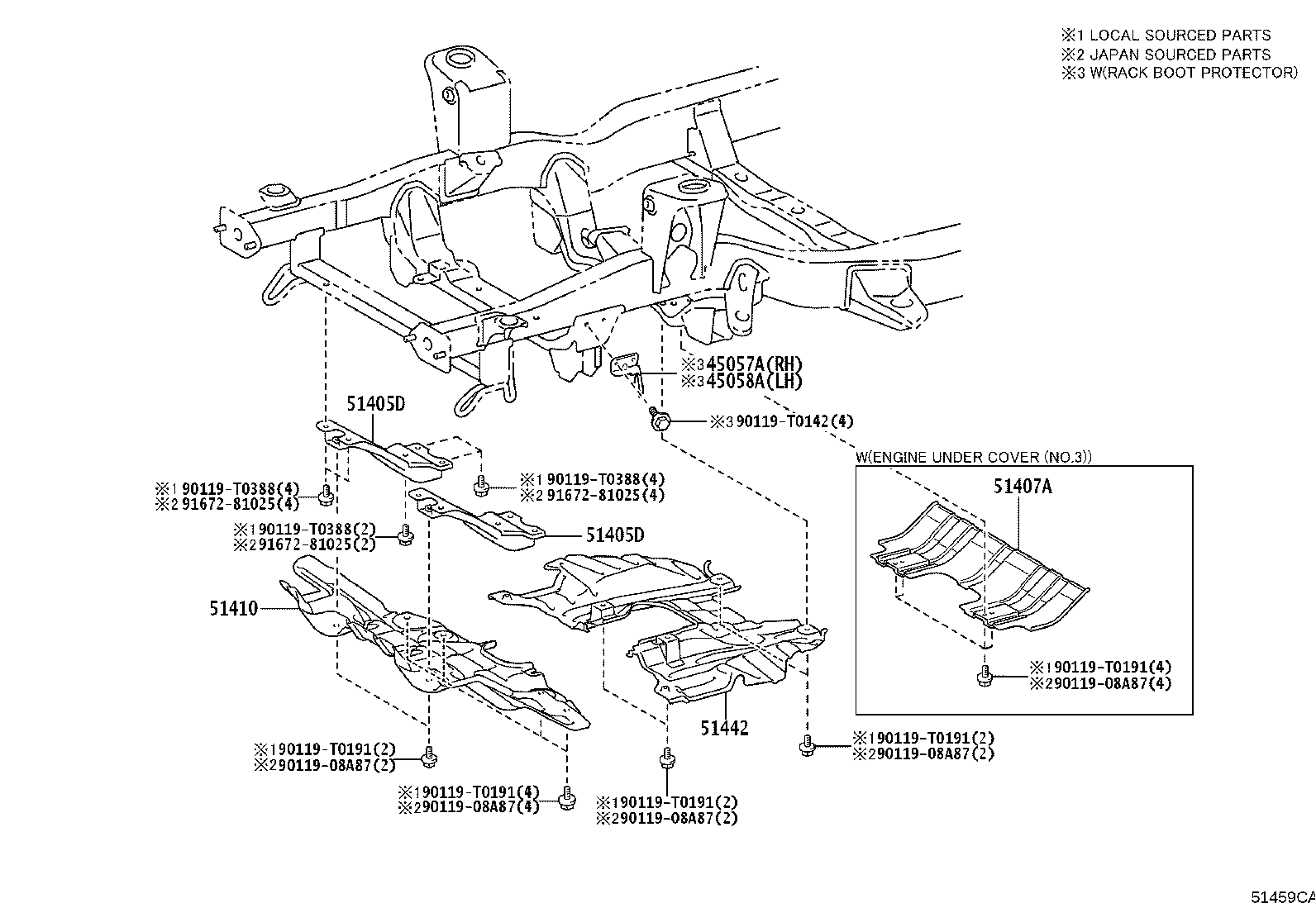 51410-YY030 COVER ASSY, ENGINE UNDER, NO.1 product image