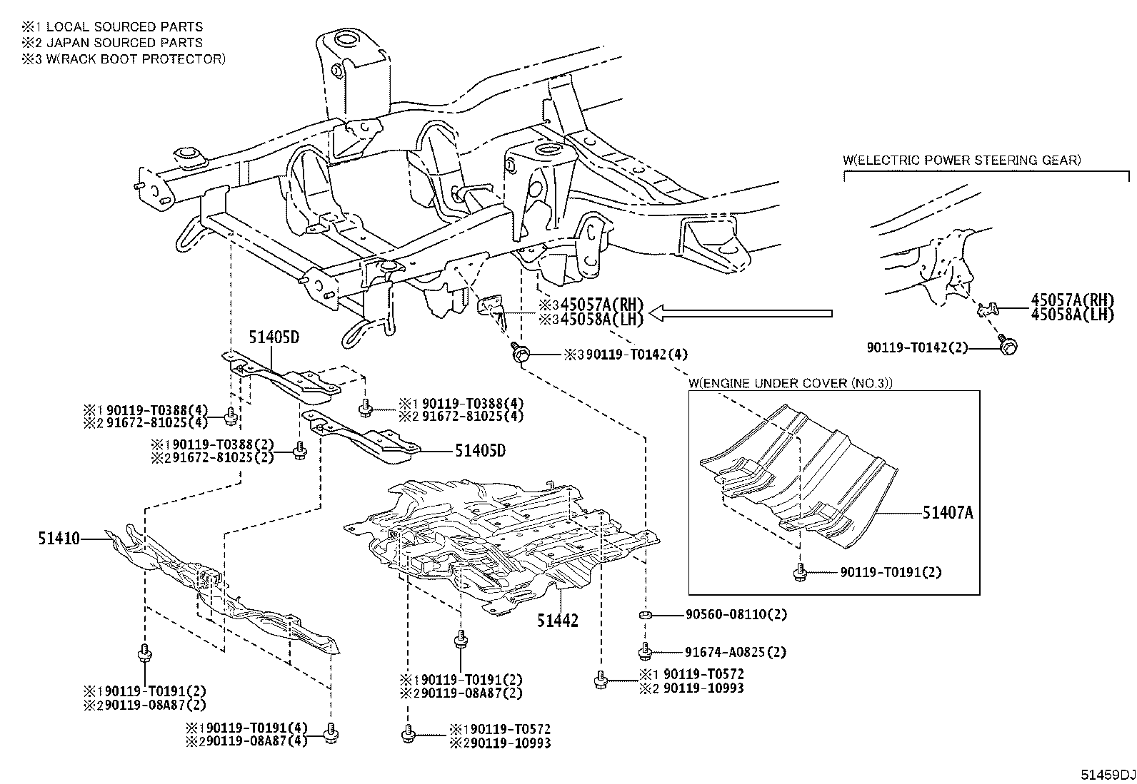 51410-YY030 COVER ASSY, ENGINE UNDER, NO.1 product image