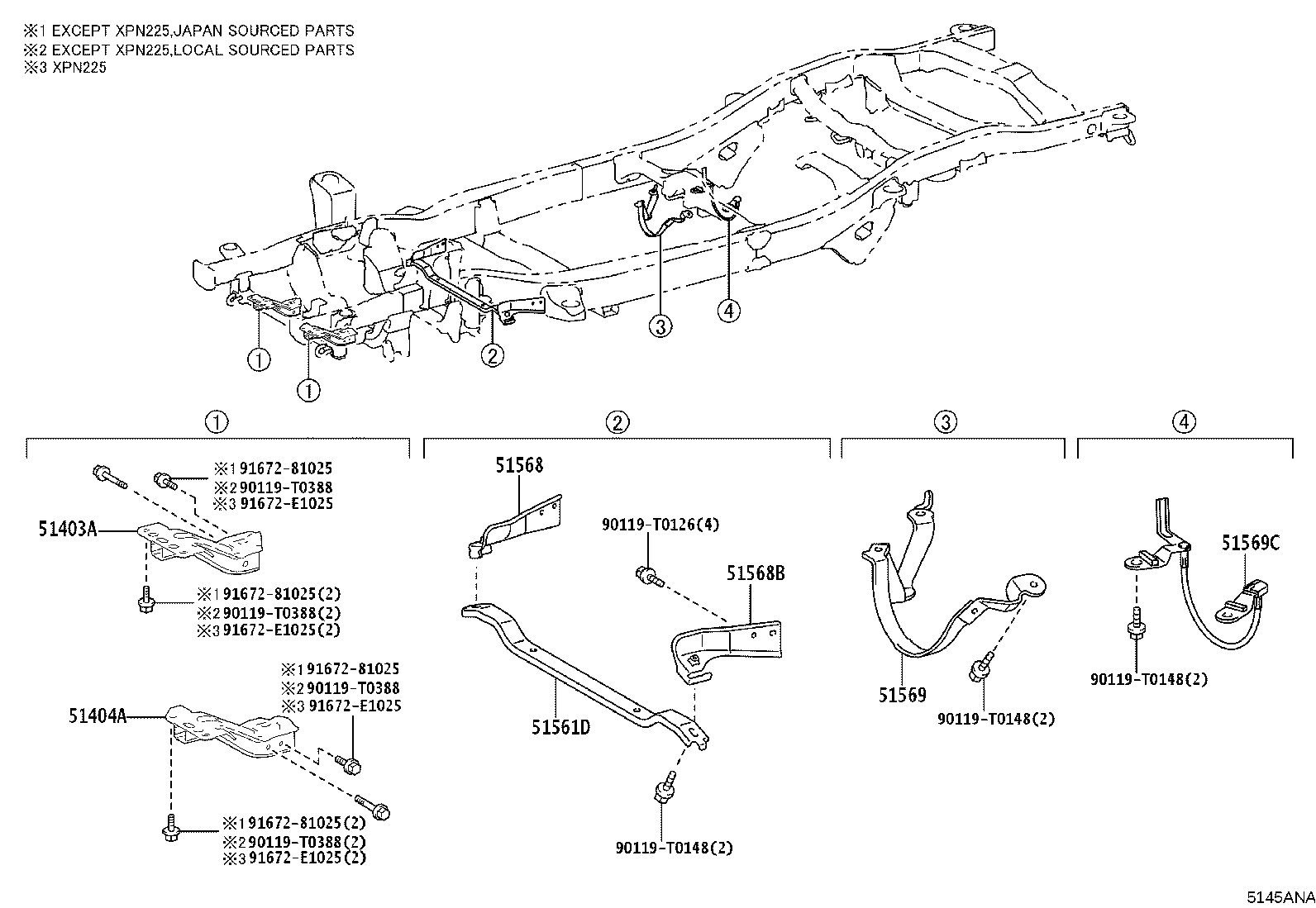 51001-KKS80 FRAME SUB-ASSY product image