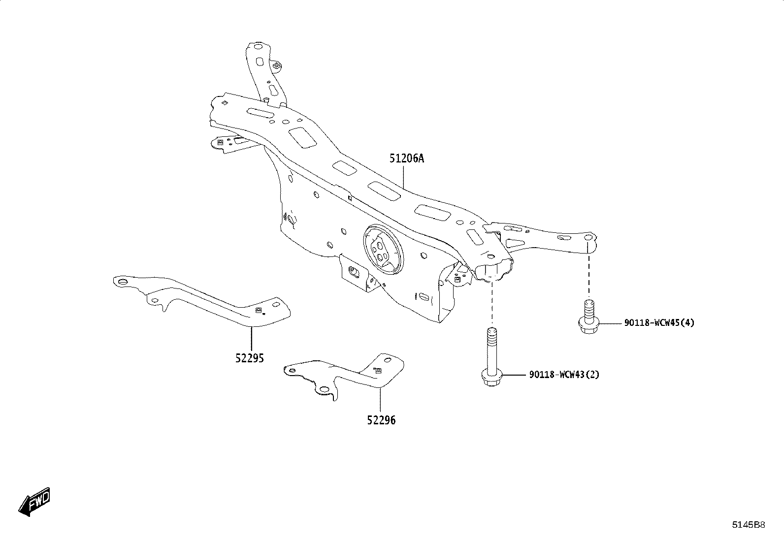 51001-WC001 FRAME SUB-ASSY product image