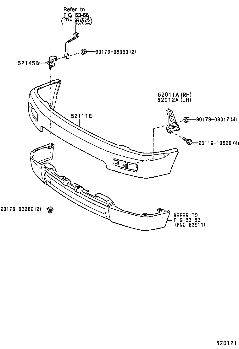 52011-35070 ARM SUB-ASSY, FRONT BUMPER, RH product image