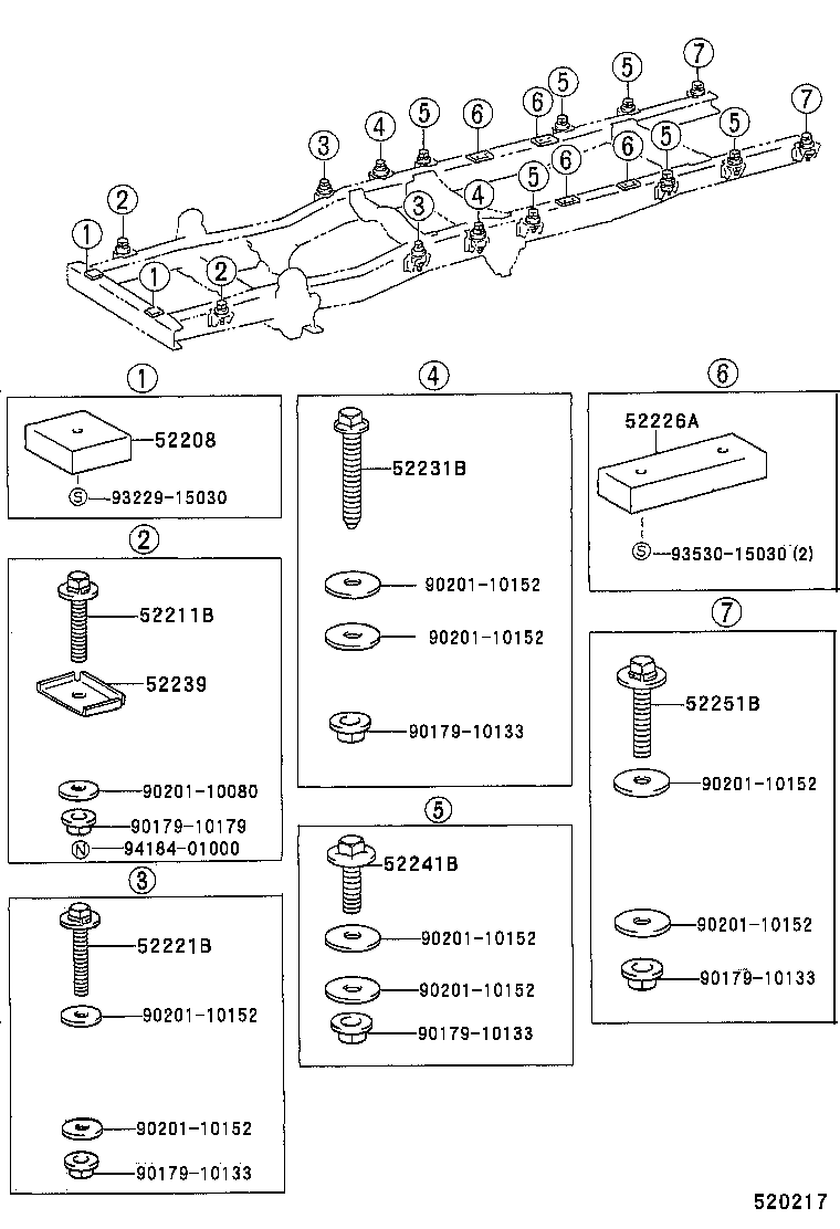 51248-90F01 SHIM SUB-ASSY, BODY MOUNTING product image