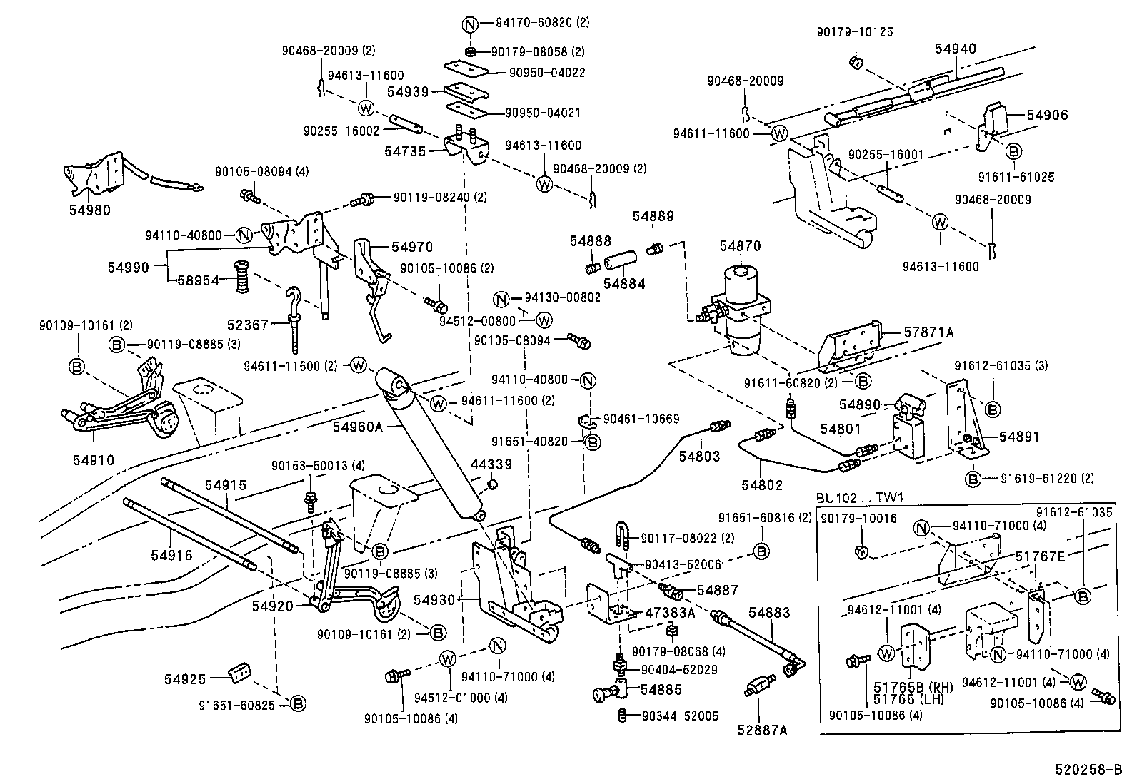 52201-37040 CUSHION SUB-ASSY, CAB FRONT MOUNTING product image