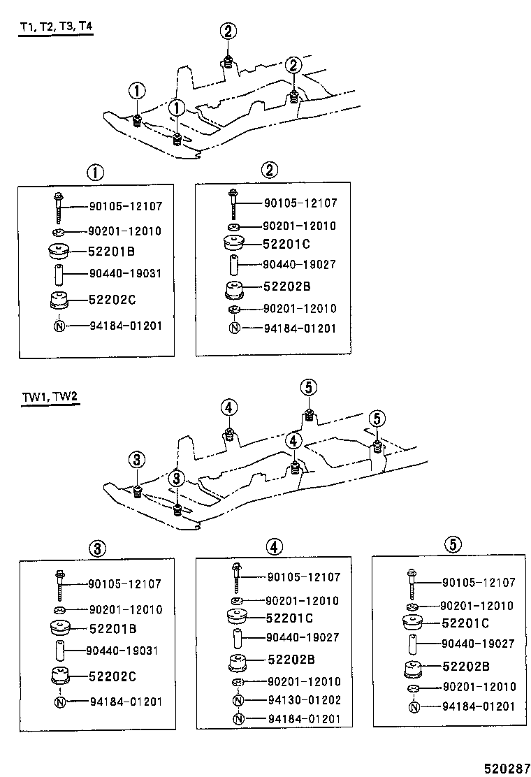 51736-25010 REINFORCEMENT, CAB REAR MOUNTING, LH product image
