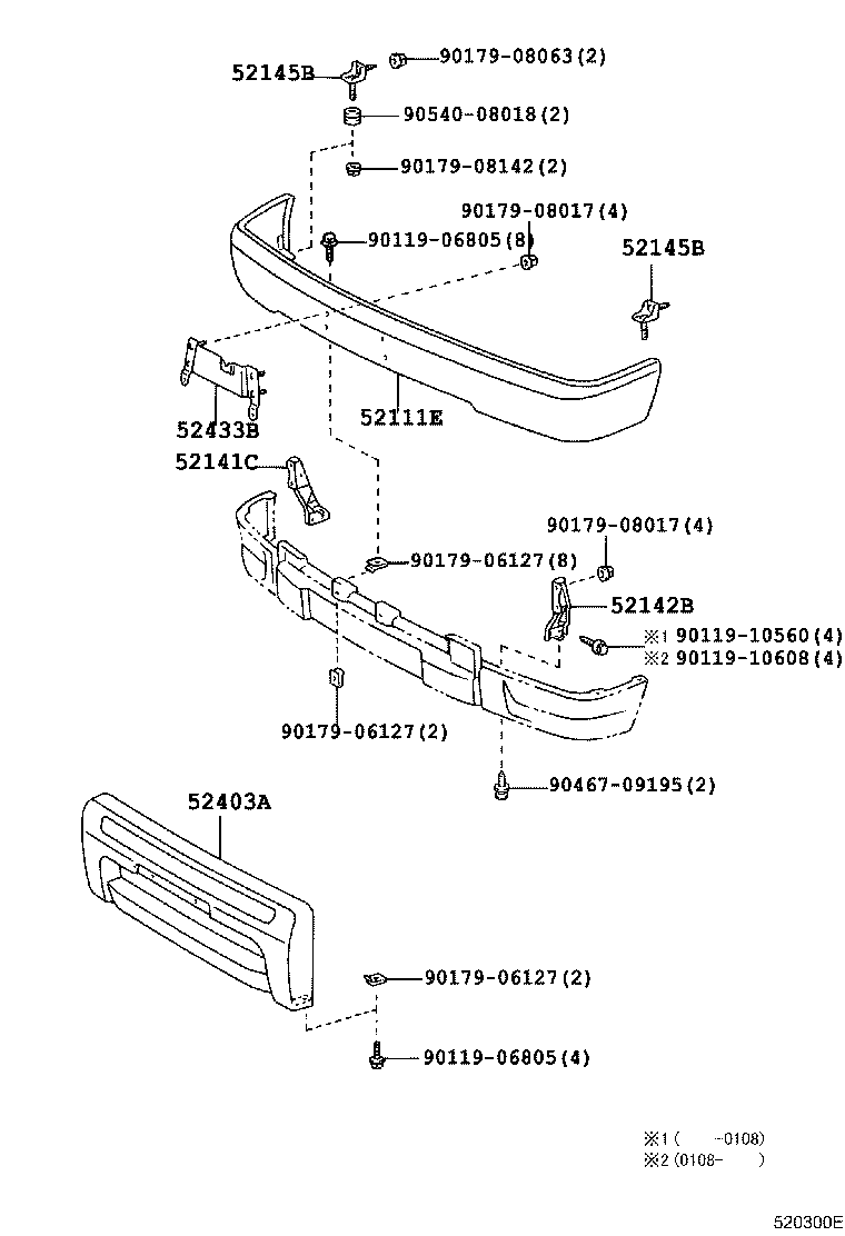52101-35440 BAR, FRONT BUMPER product image