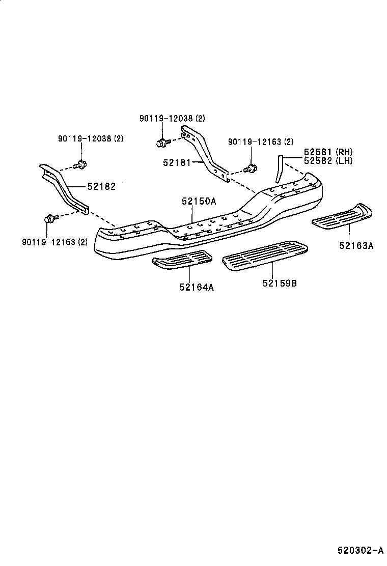 52105-35200-K0 BUMPER ASSY, REAR product image