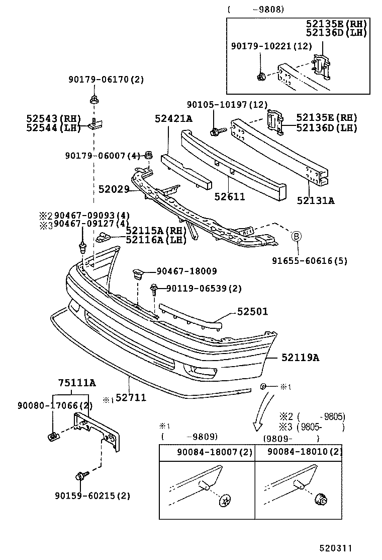 52141-41010 STAY, FRONT BUMPER product image