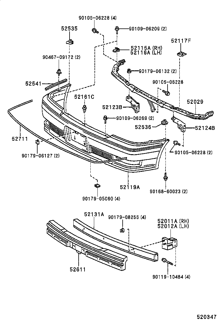 52127-30100-B1 COVER, FRONT BUMPER HOLE, RH product image