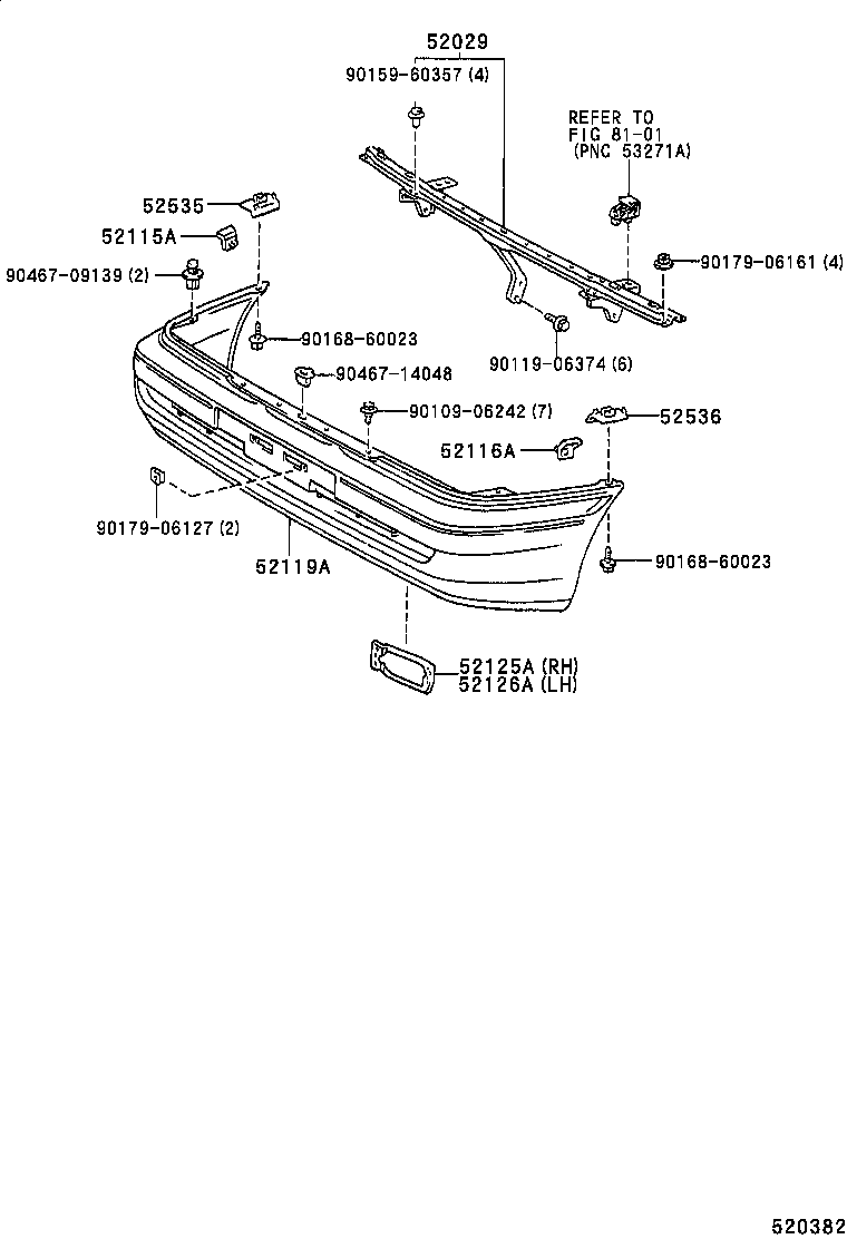 53141-20100 GARNISH, RADIATOR GRILLE product image
