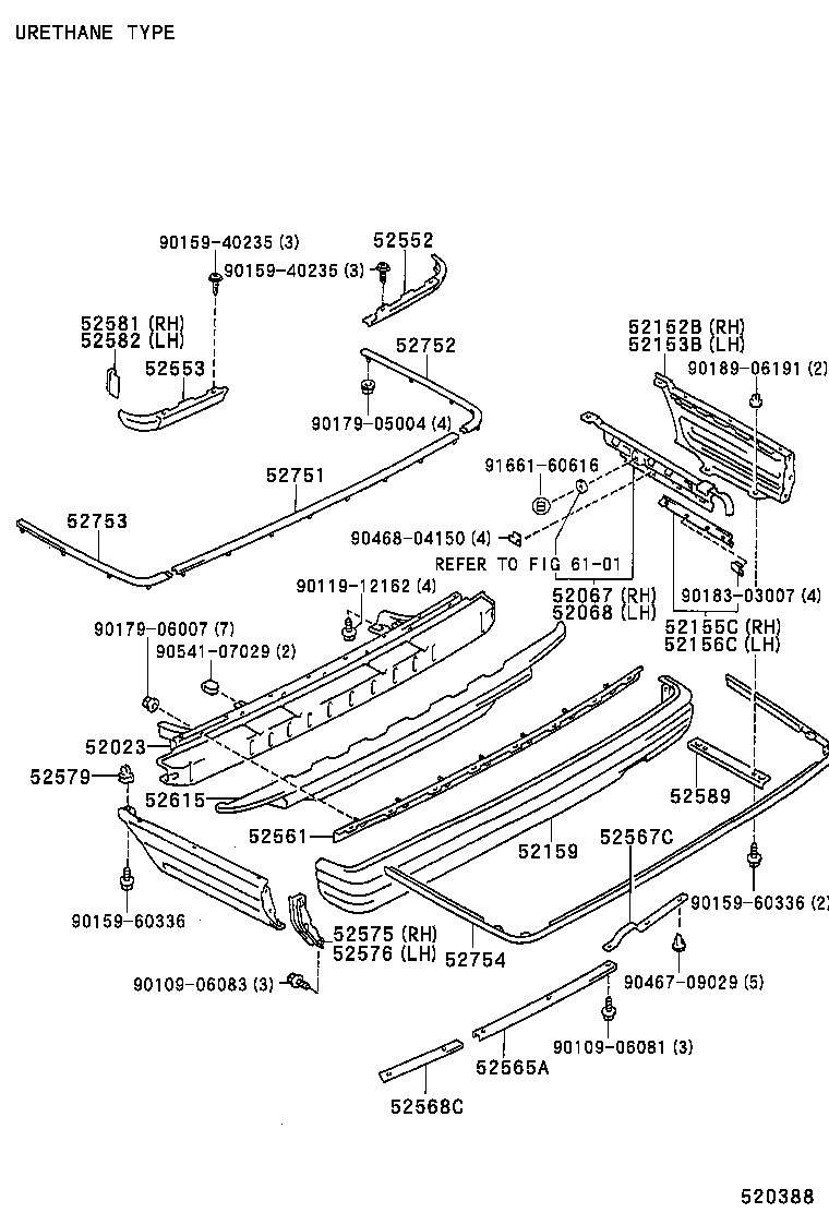 52023-30180 REINFORCEMENT SUB-ASSY, REAR BUMPER product image