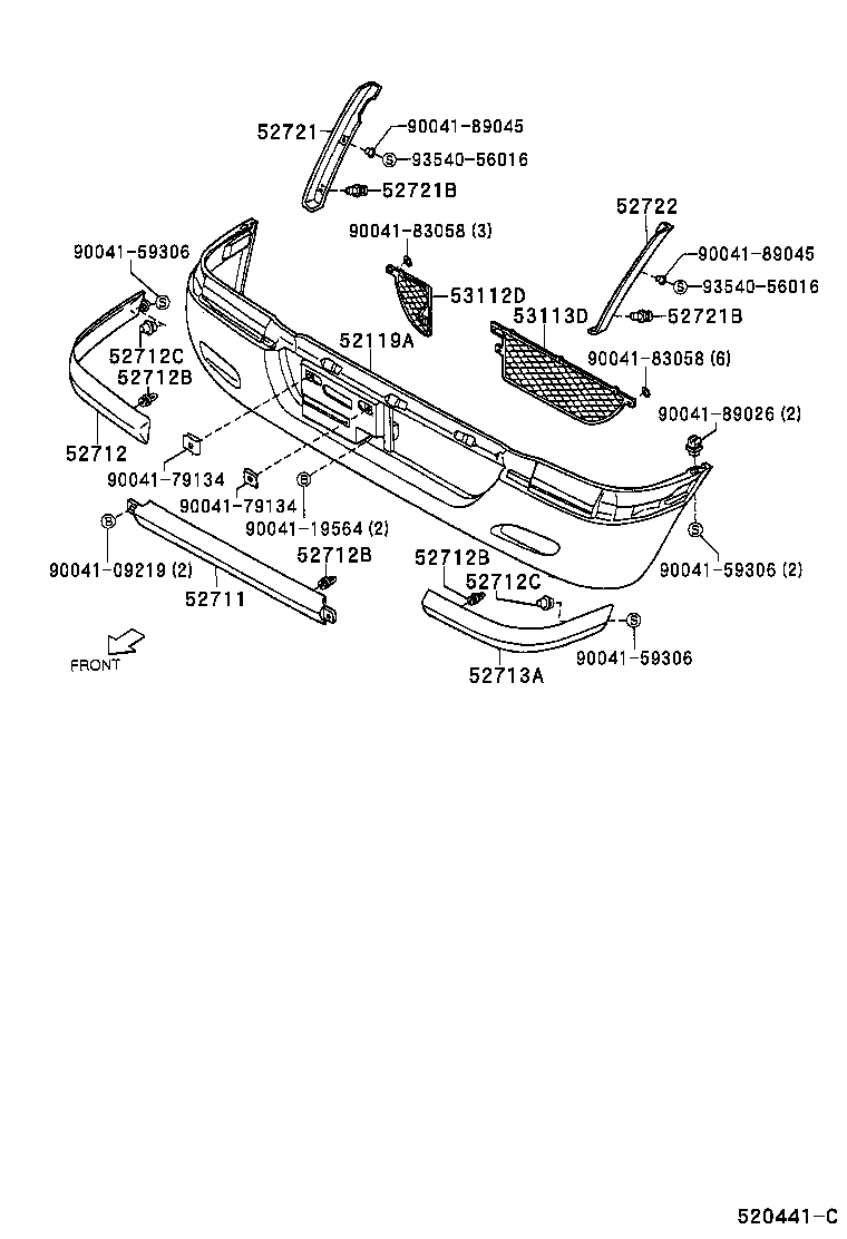 81481-97403 COVER, FOG LAMP, RH product image