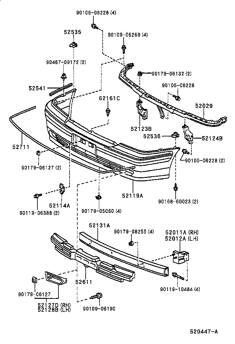52127-30100-B1 COVER, FRONT BUMPER HOLE, RH product image
