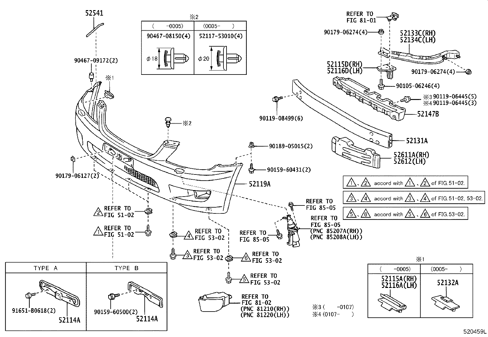 52114-50010 BRACKET, FRONT BUMPER EXTENSION MOUNTING product image
