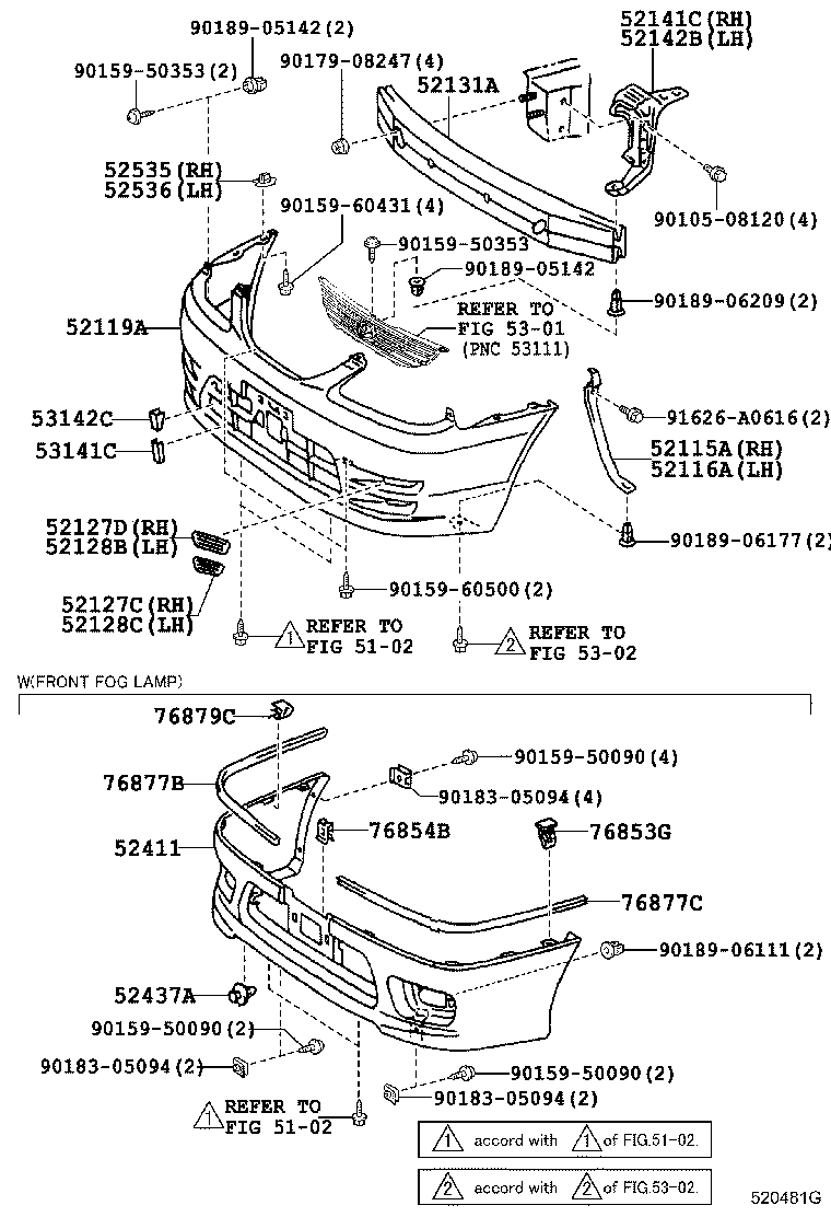 52128-13040 COVER, FRONT BUMPER HOLE, LH product image