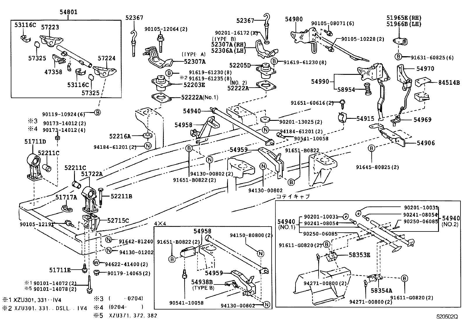 51701-37130 BRACKET, CAB FRONT MOUNTING product image