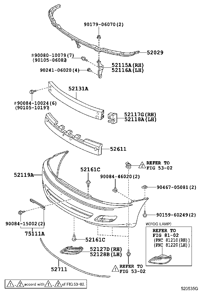 52128-07010-B0 COVER, FRONT BUMPER HOLE, LH product image