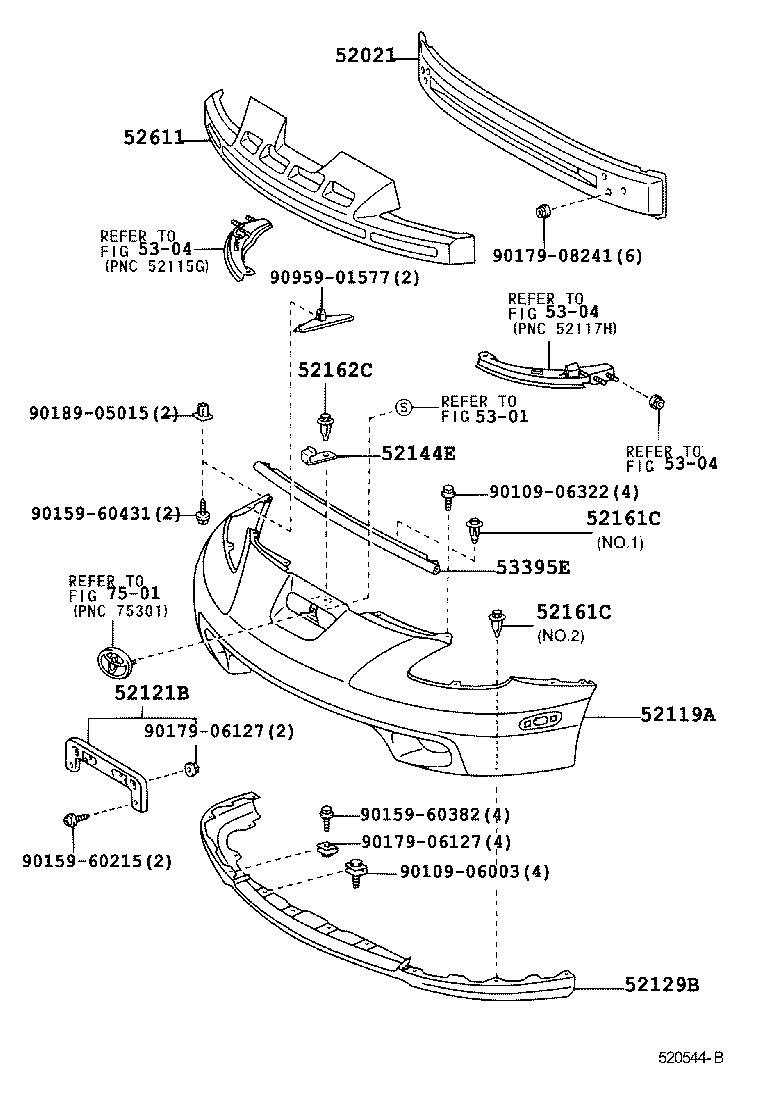 52121-20140 BRACKET, FRONT LICENCE PLATE MOUNTING product image