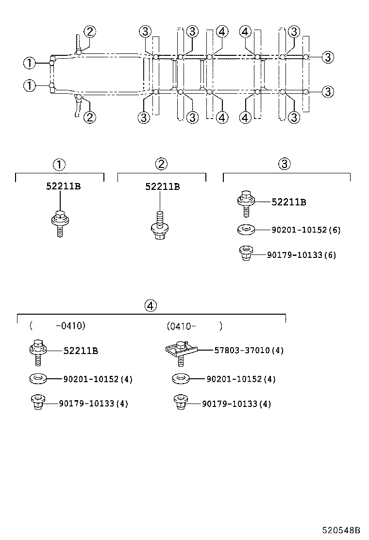 57022-37010 BRACKET SUB-ASSY, BODY MOUNTING, NO.1 LH product image