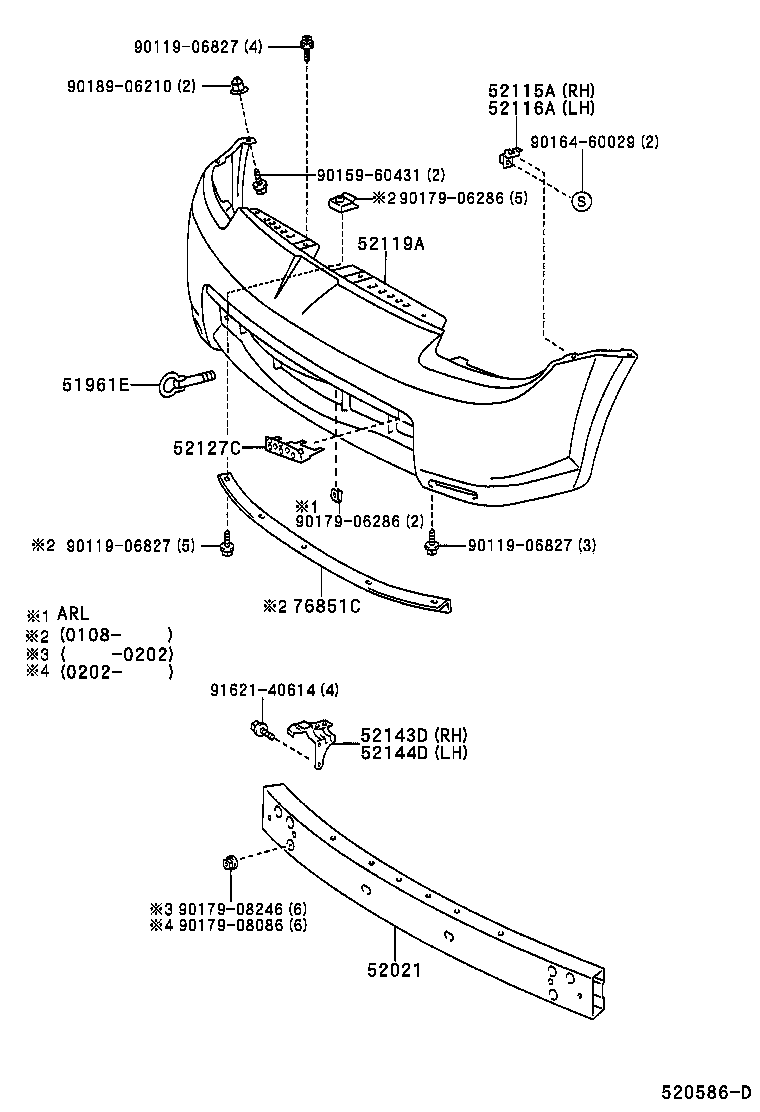 Toyota 52131-17041 REINFORCEMENT SUB-ASSY, FRONT BUMPER