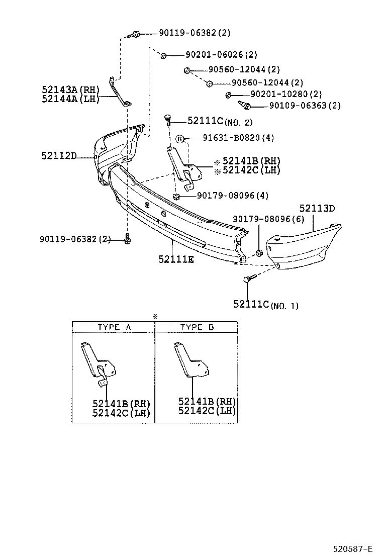 52102-0B900 EXTENSION, FRONT BUMPER, RH product image