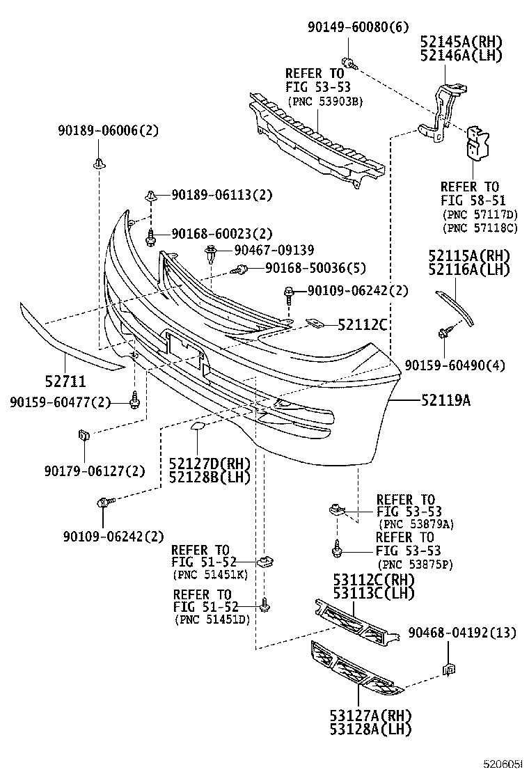 52115-28070 SUPPORT, FRONT BUMPER SIDE, RH product image