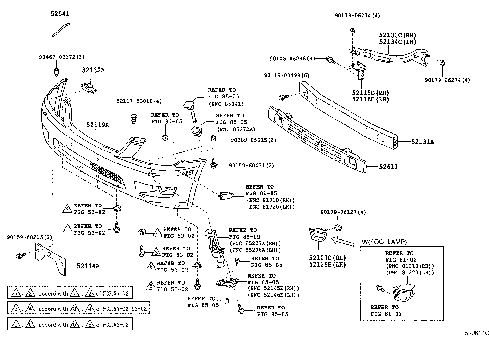 Toyota 52128-53010 COVER, FRONT BUMPER HOLE, LH