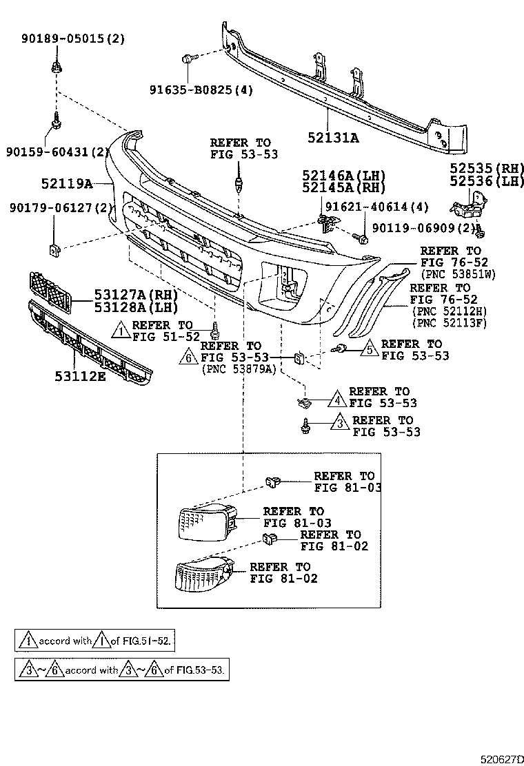 52114-42010 BRACKET, FRONT BUMPER EXTENSION MOUNTING product image