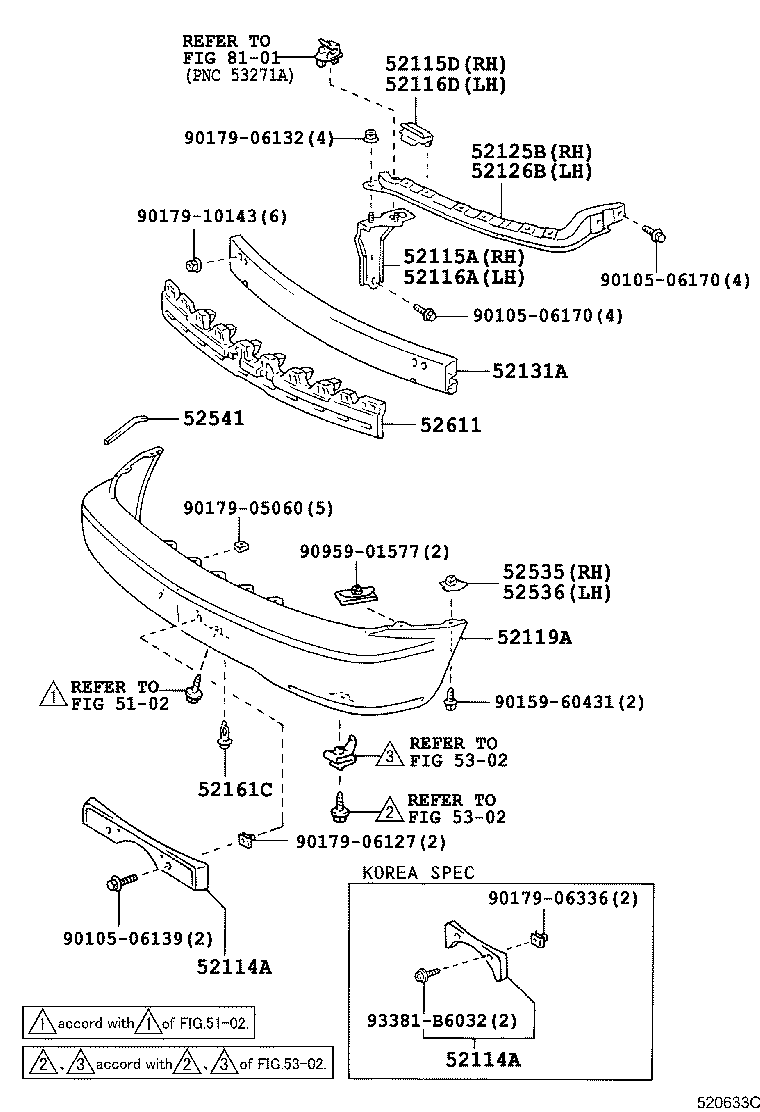 52114-48030 BRACKET, FRONT BUMPER EXTENSION MOUNTING product image