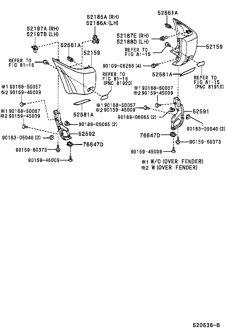 Toyota 90467-11063 CLIP(FOR REAR BUMPER RETAINER)