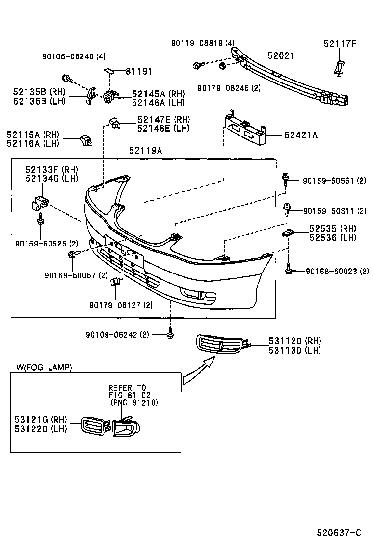 52239-05010 PLATE, BODY MOUNTING product image