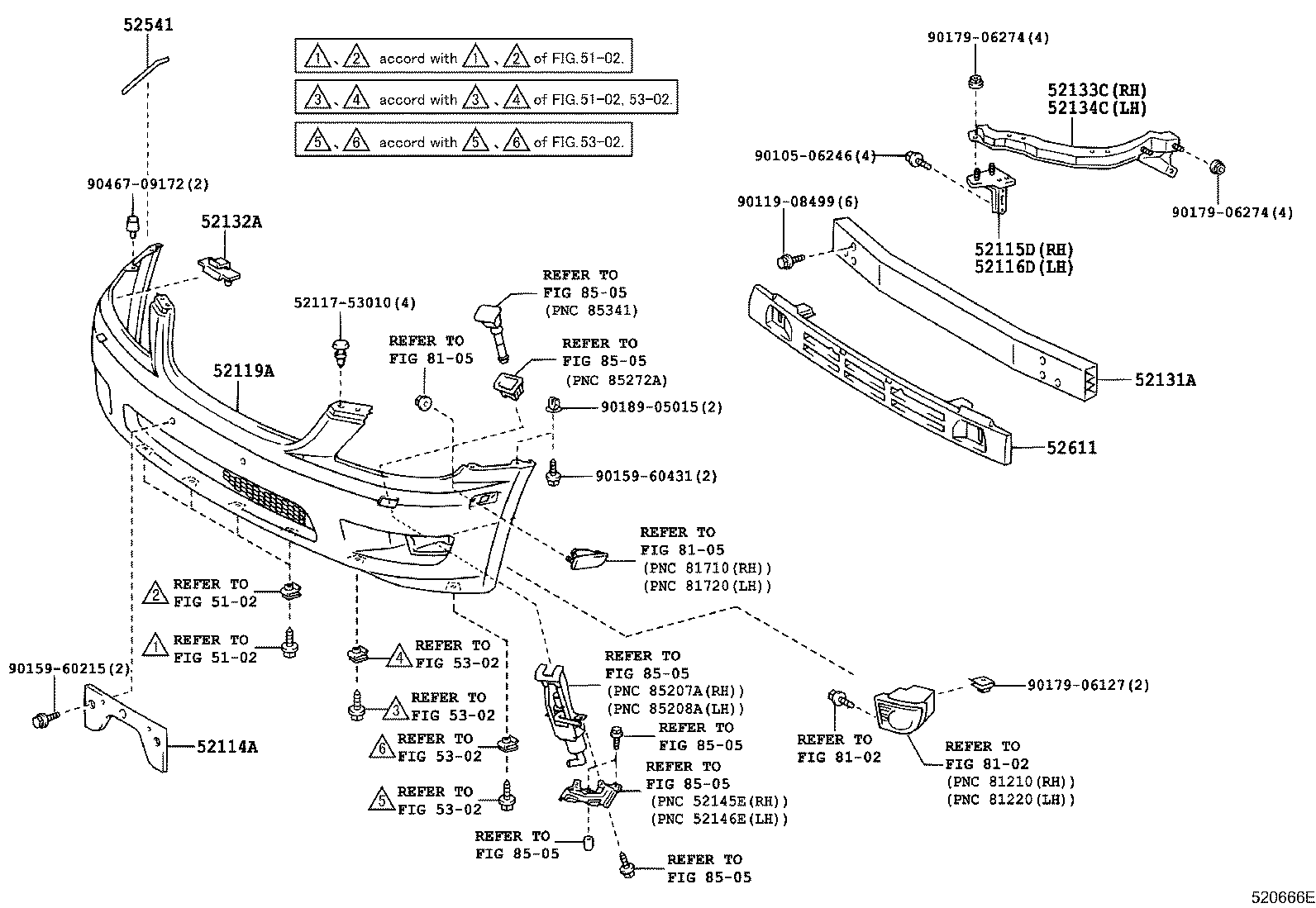 52114-50010 BRACKET, FRONT BUMPER EXTENSION MOUNTING product image