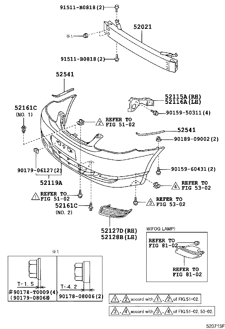 52021-12200 REINFORCEMENT SUB-ASSY, FRONT BUMPER product image