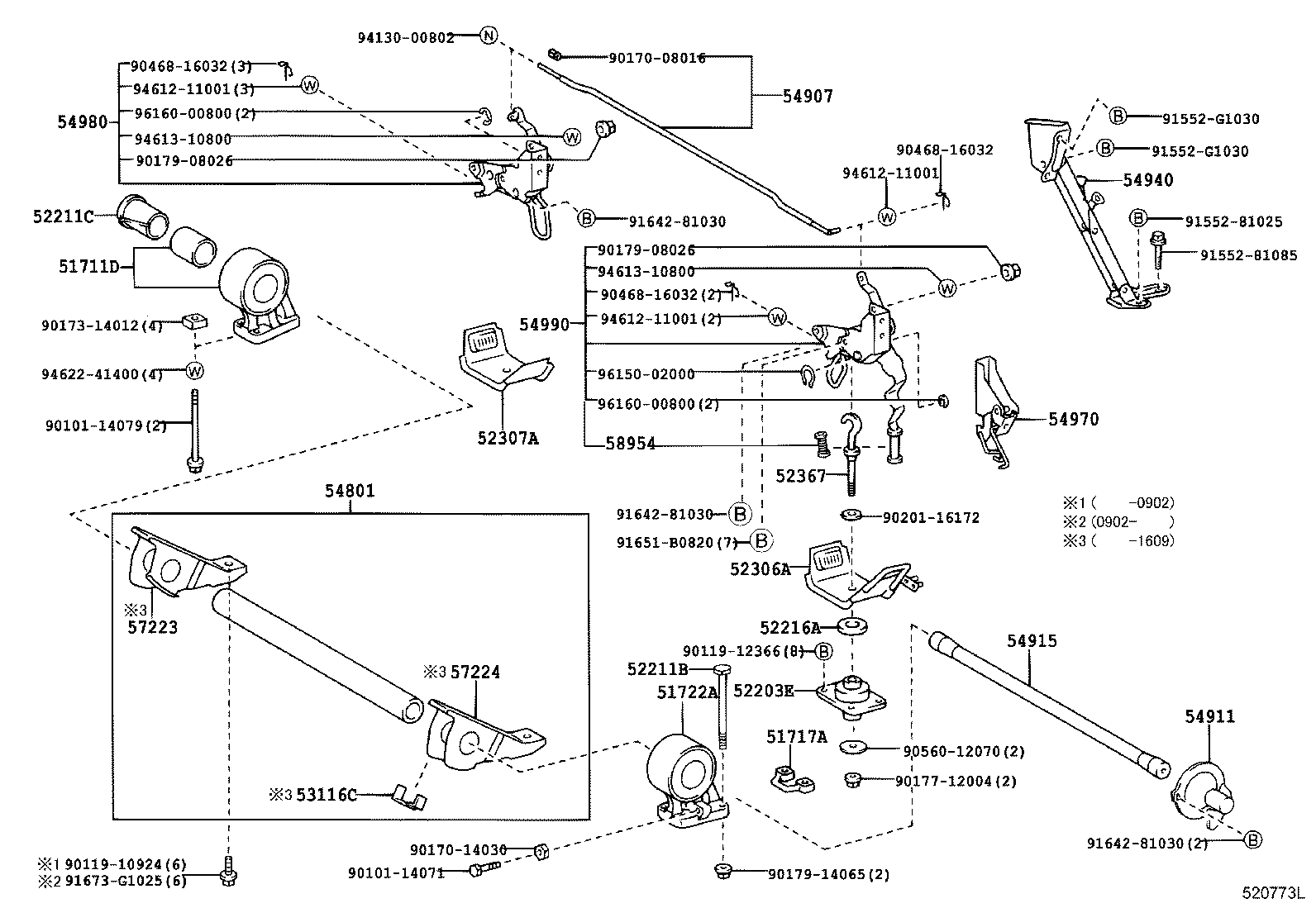 52307-37010 BRACKET SUB-ASSY, CAB MOUNTING HOOK, NO.2 product image