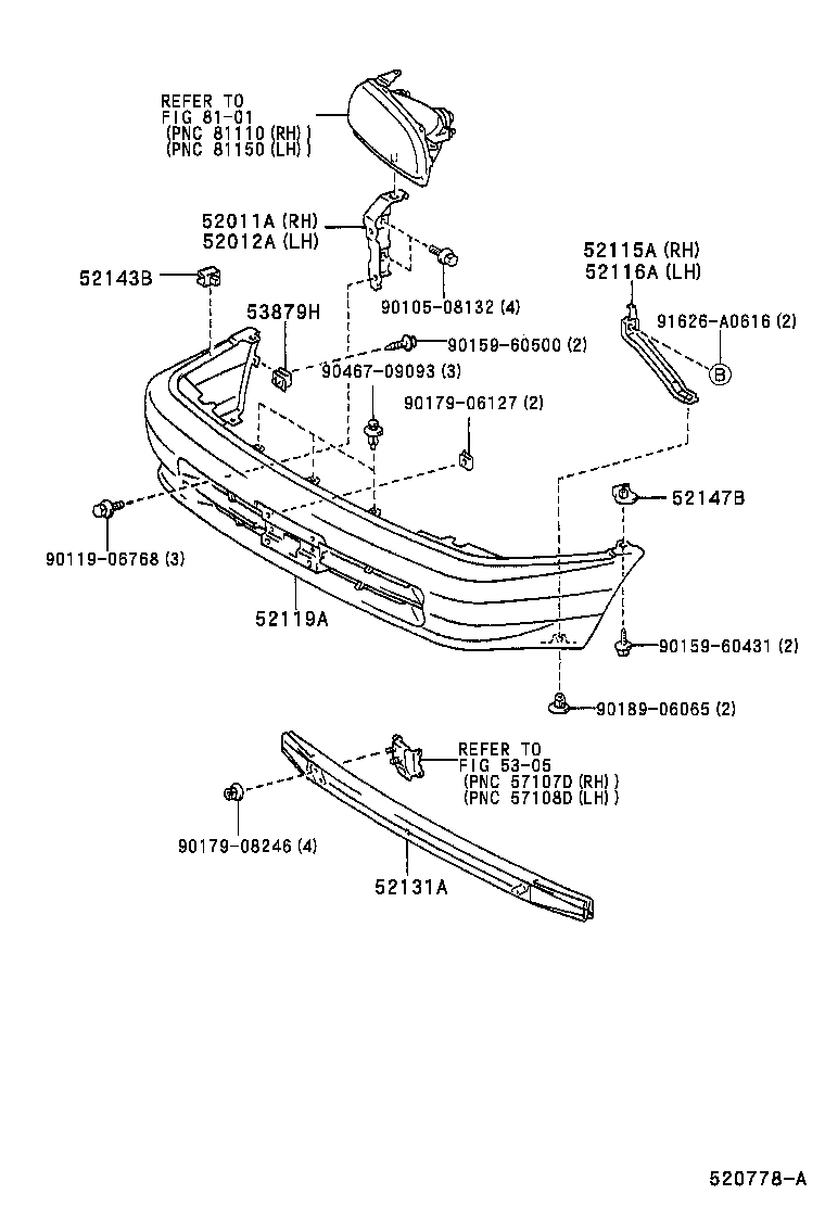 52129-12030-B2 COVER, FRONT BUMPER, LOWER product image