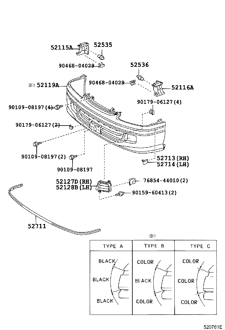 52115-95J02 SUPPORT, FRONT BUMPER SIDE, RH product image