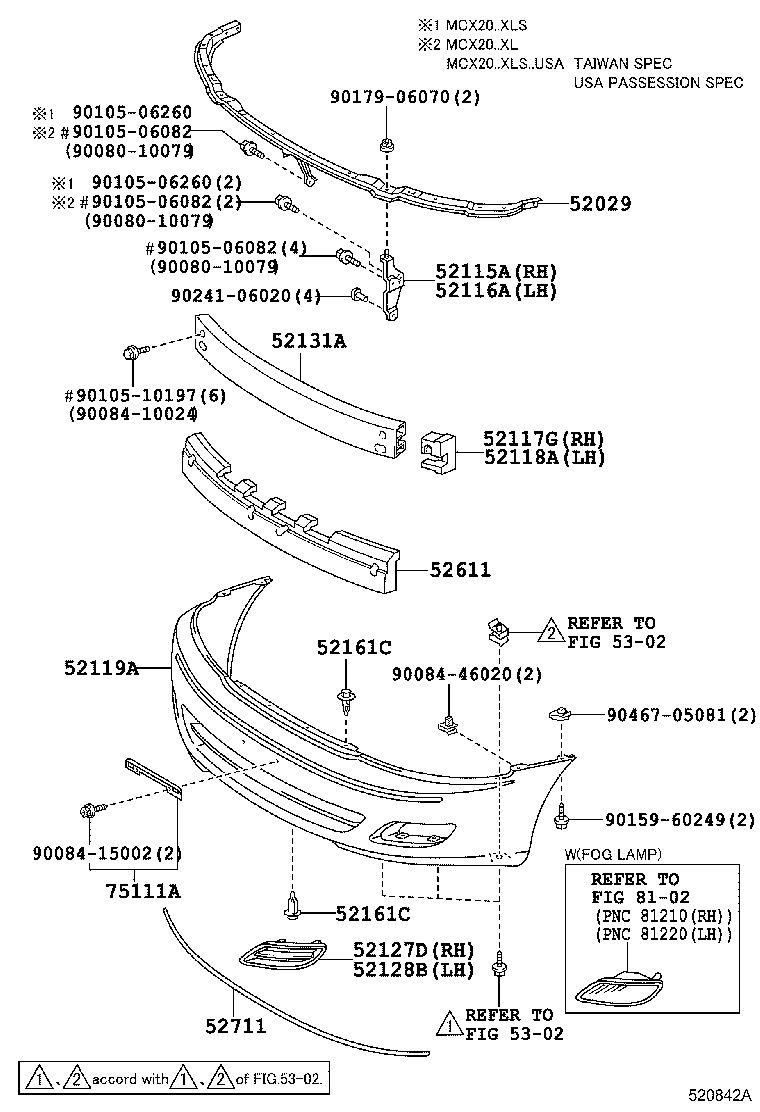Toyota 52128-07010-E0 COVER, FRONT BUMPER HOLE, LH