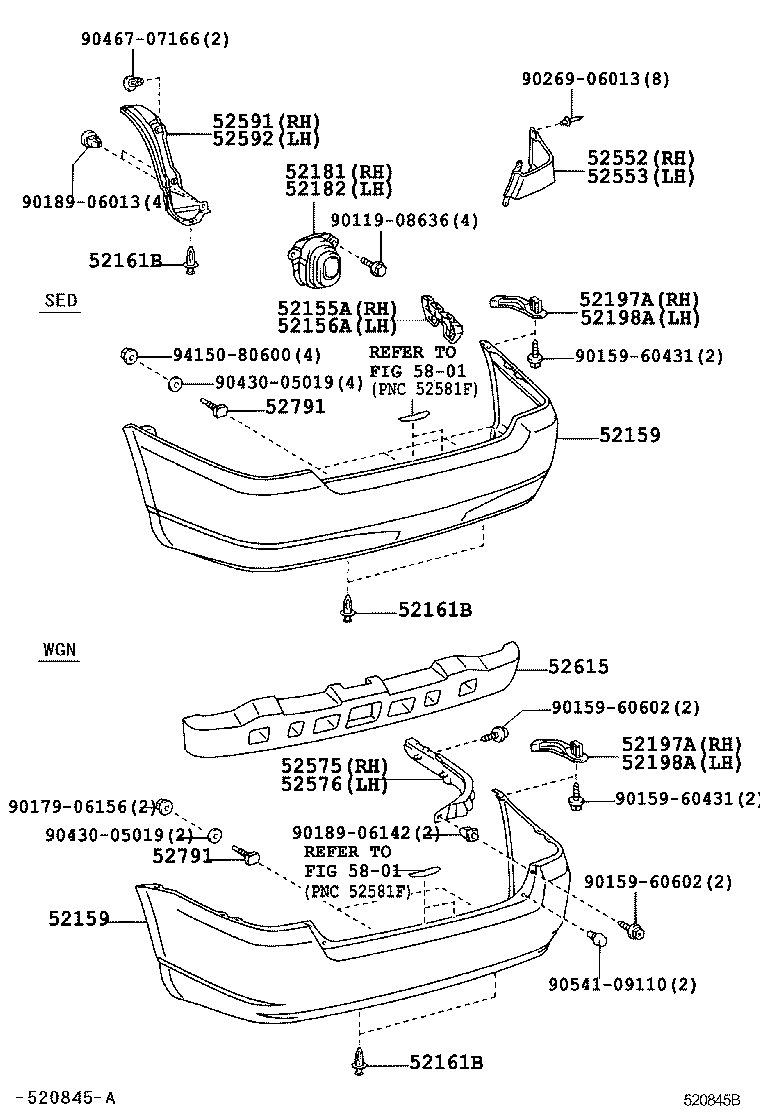 52159-02300 COVER, REAR BUMPER product image