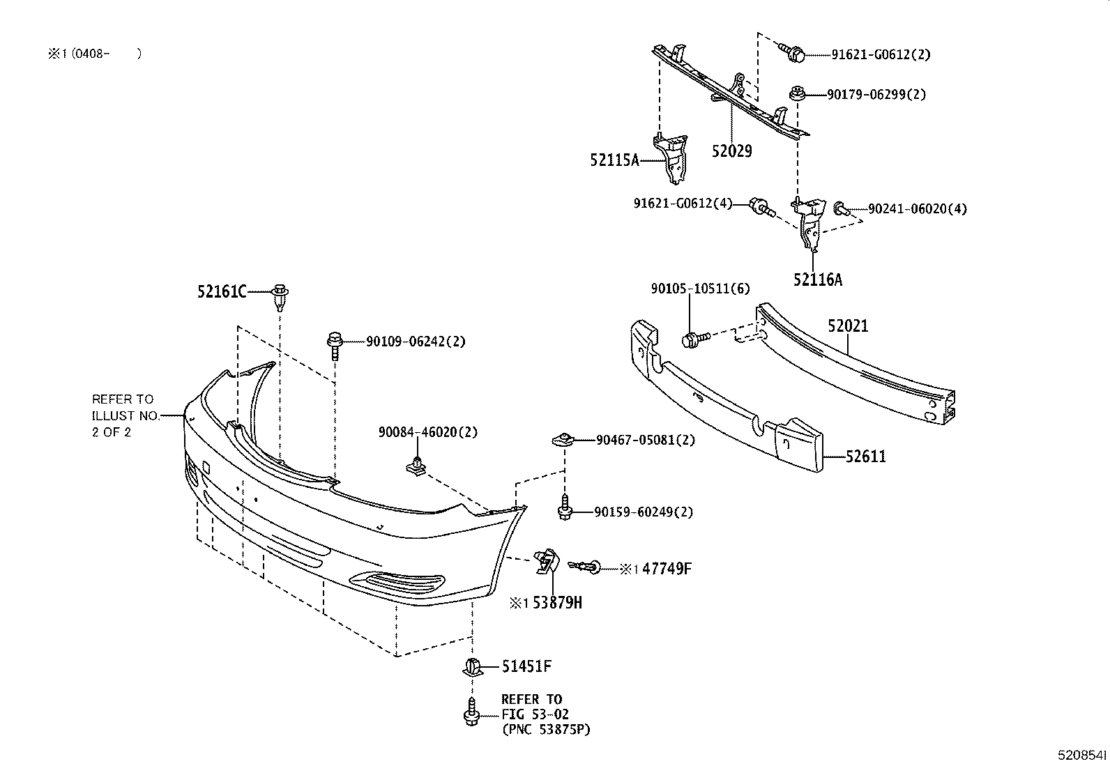 52127-YC020 COVER, FRONT BUMPER HOLE, RH product image