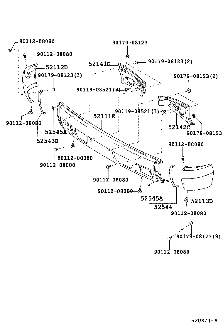 52011-37033 ARM SUB-ASSY, FRONT BUMPER, RH product image
