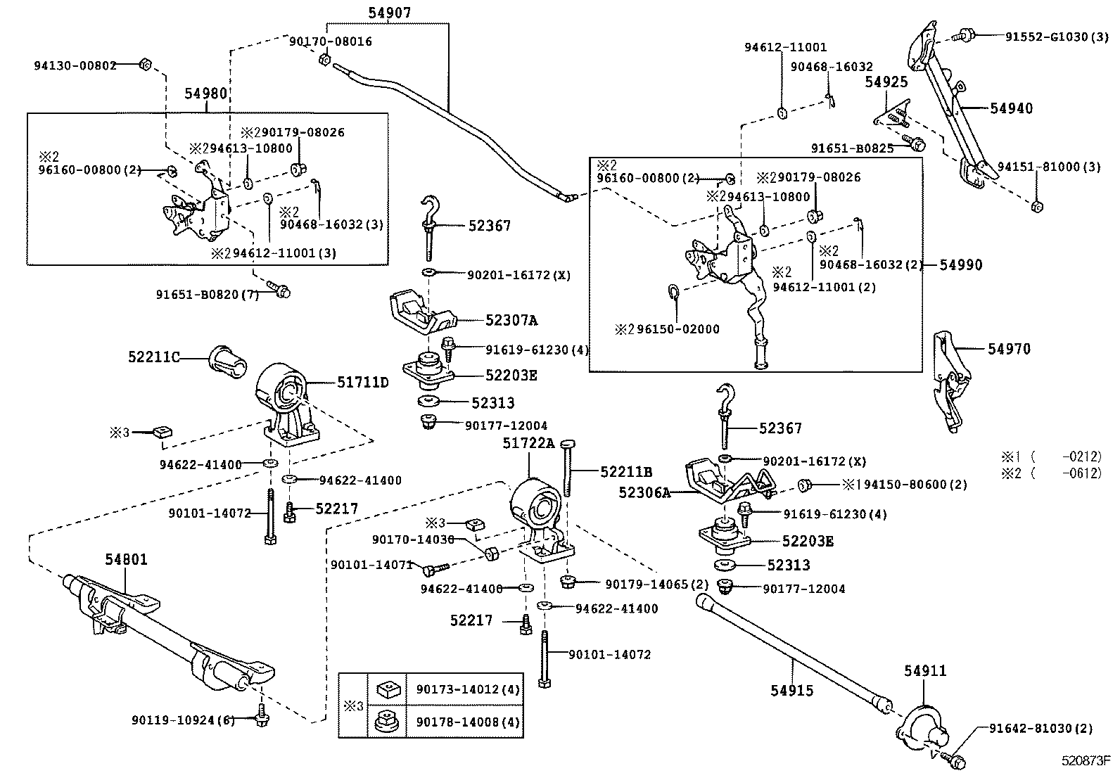 52307-0W010 BRACKET SUB-ASSY, CAB MOUNTING HOOK, NO.2 product image
