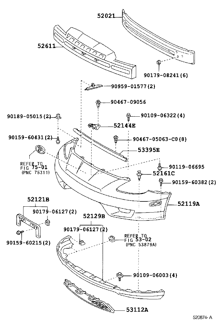 52129-20070-F0 COVER, FRONT BUMPER, LOWER product image