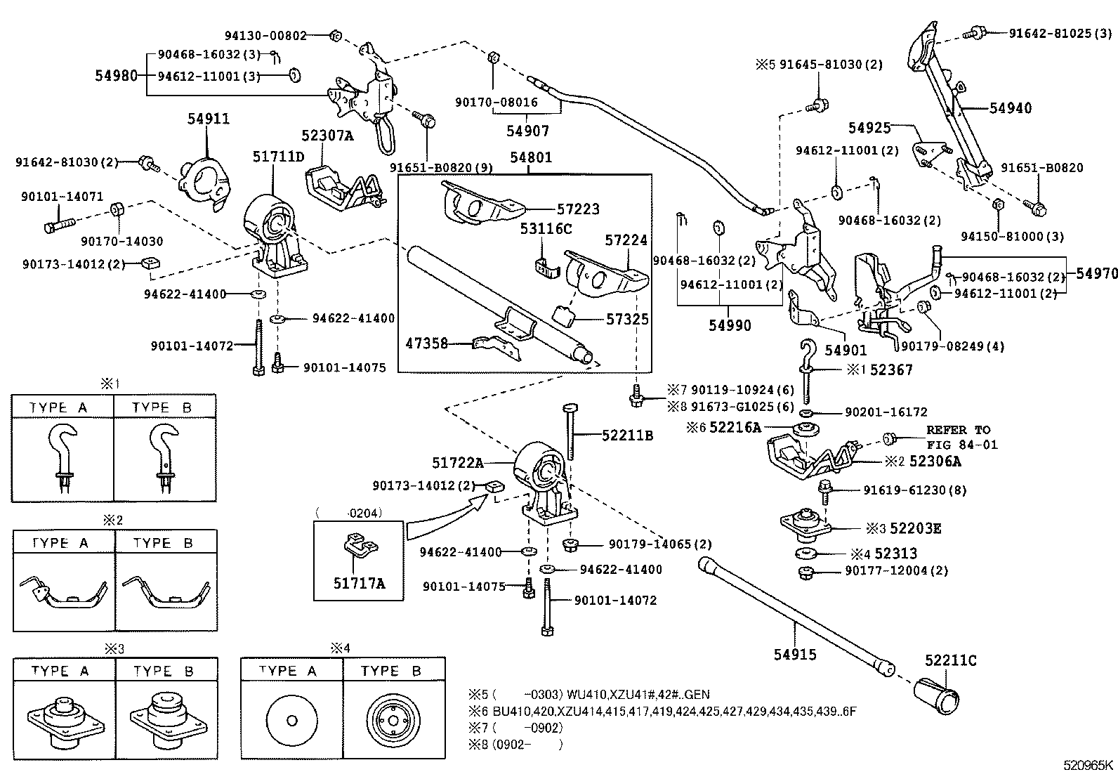52203-37060 CUSHION SUB-ASSY, CAB MOUNTING, NO.2 product image