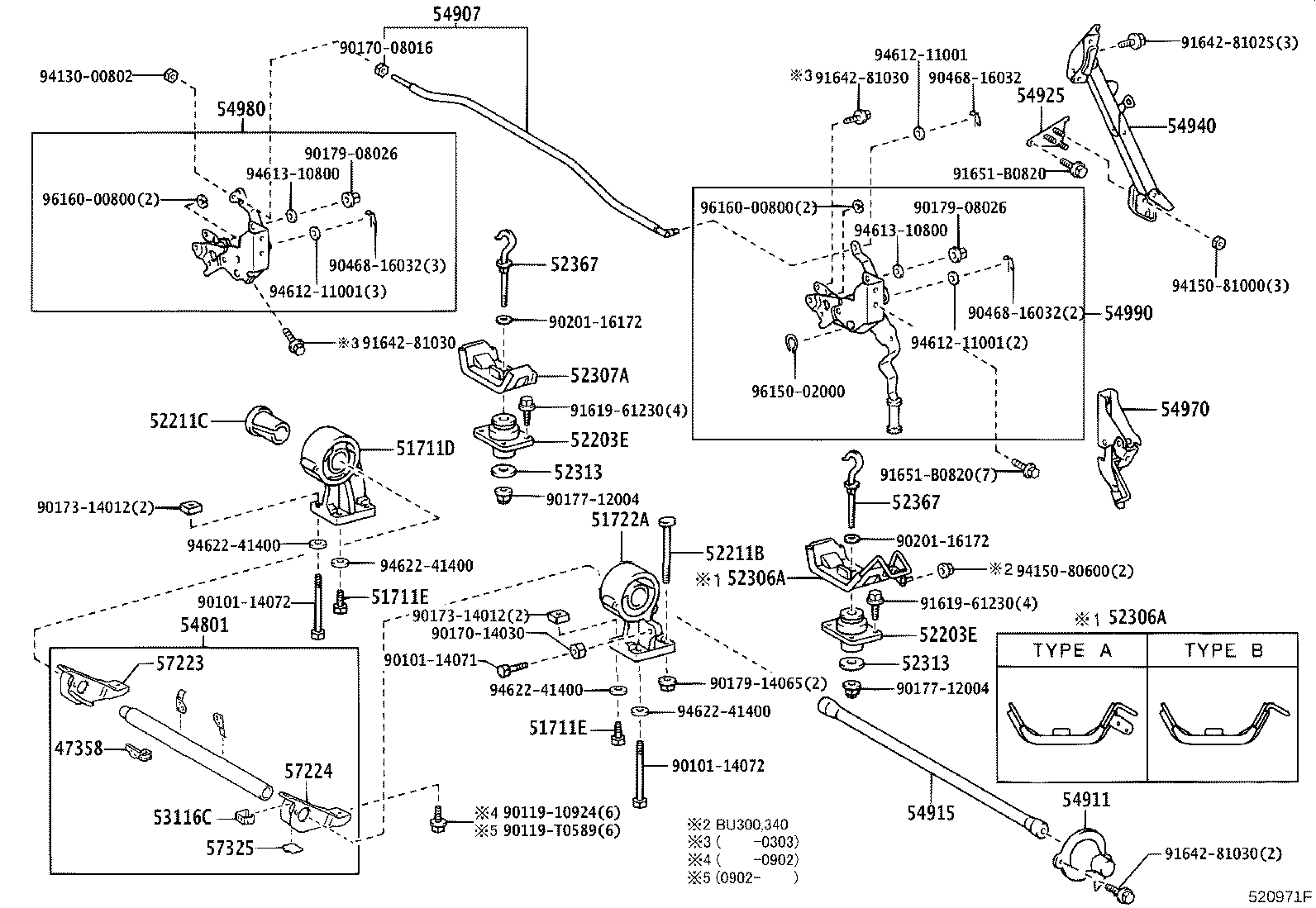 52307-0W010 BRACKET SUB-ASSY, CAB MOUNTING HOOK, NO.2 product image
