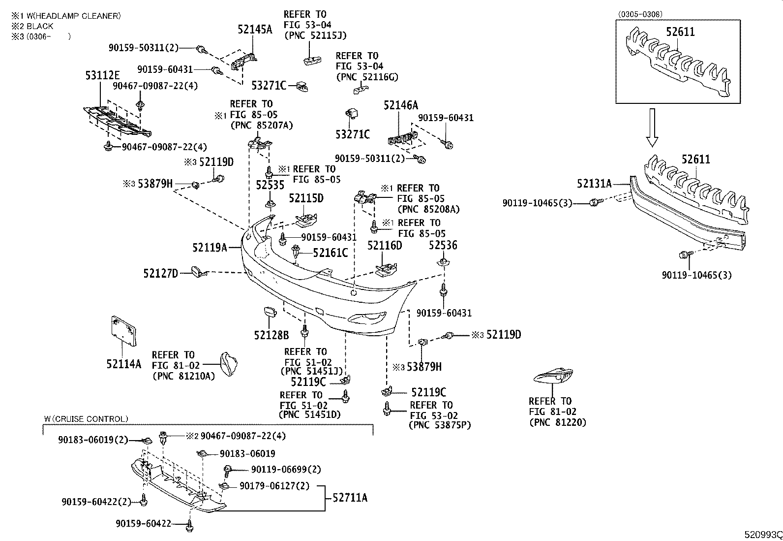 Toyota 52611-48040 ABSORBER, FRONT BUMPER ENERGY