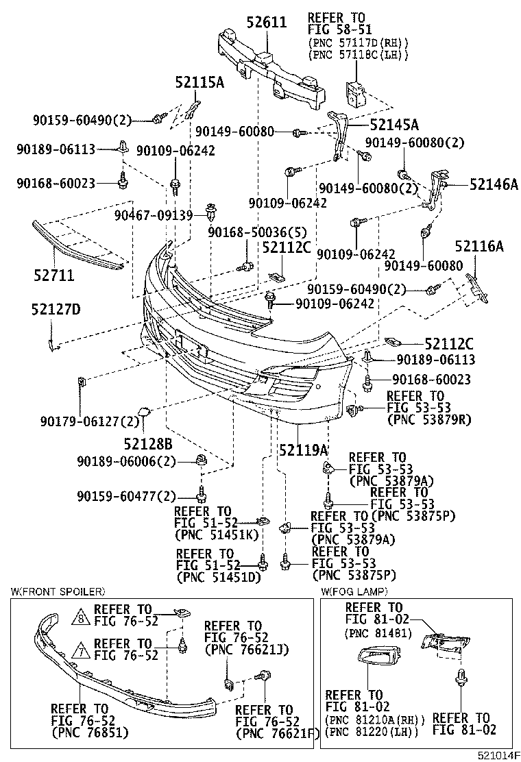 52115-28070 SUPPORT, FRONT BUMPER SIDE, RH product image