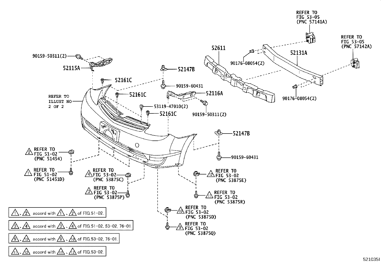 Toyota 52711-47020 MOULDING, FRONT BUMPER
