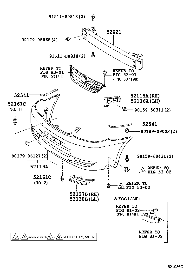 52021-12200 REINFORCEMENT SUB-ASSY, FRONT BUMPER product image