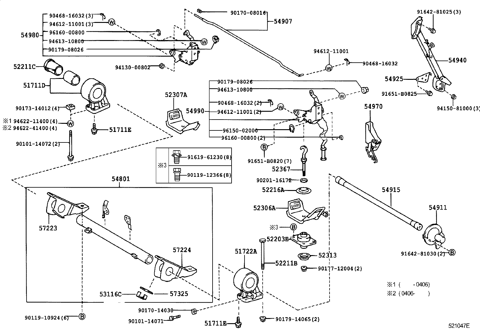 51701-37130 BRACKET, CAB FRONT MOUNTING product image